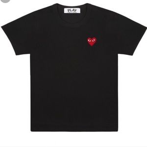 Commes does garcon black heart tshirt